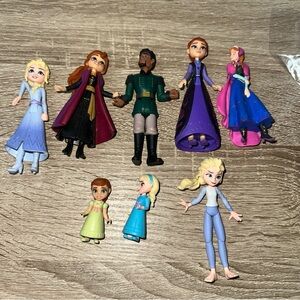Disney, Frozen Lot Of Eight Figurines